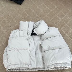 Zara  Cream Puffer Vest